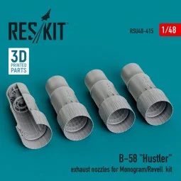 B-58 Hustler exhaust nozzles for Monogram/Revell kit (3D Printed), ...