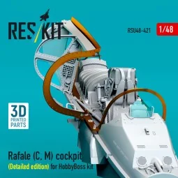 Rafale (C, M) cockpit (Detailed edition) for HobbyBoss kit (3D prin...