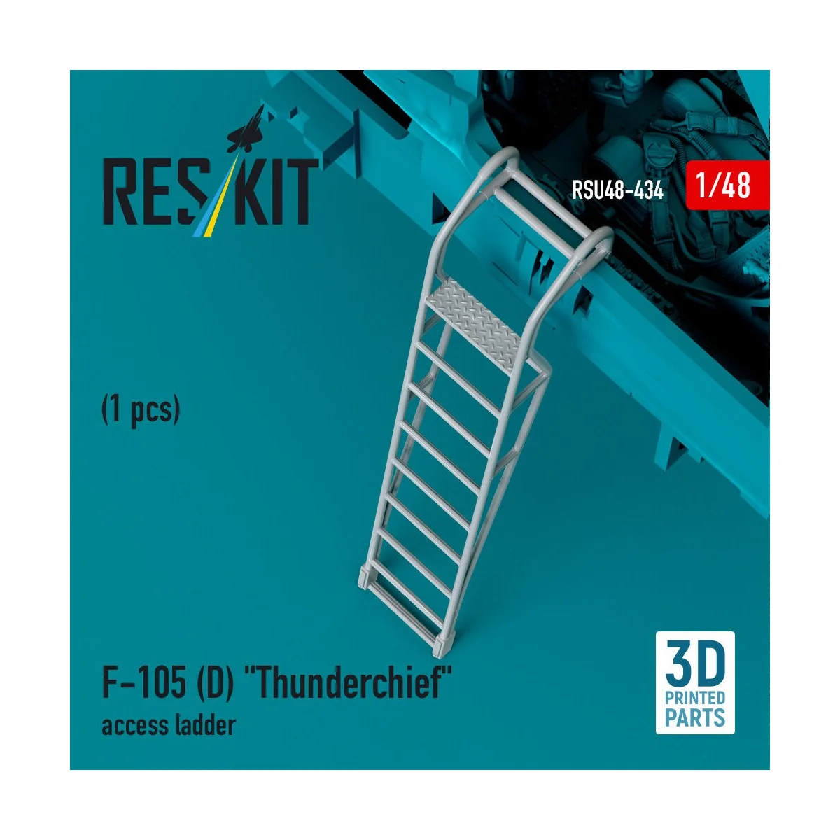 F-105D Thunderchief access ladder (1 pcs) (3D Printed) - ResKit Mod...