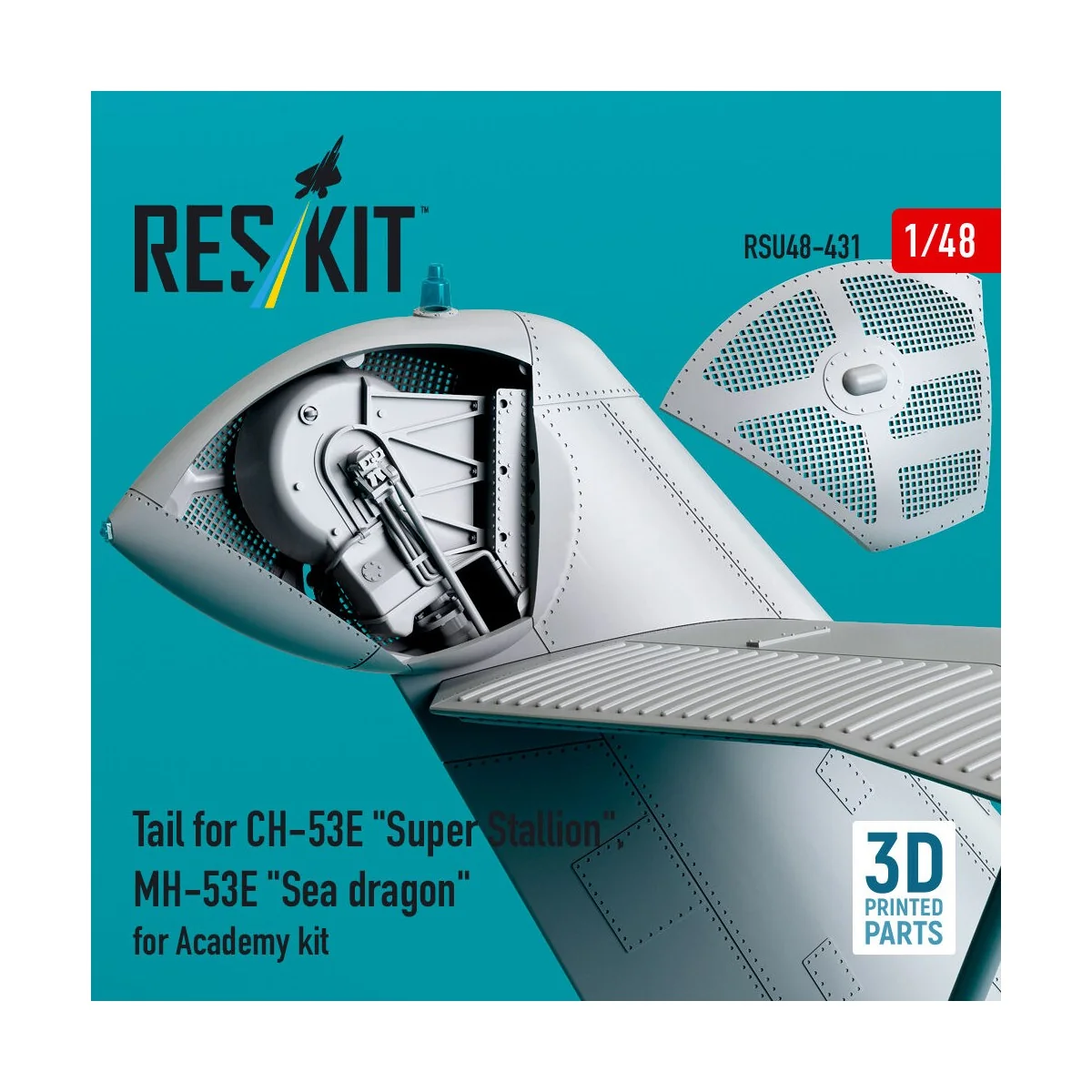 Tail for CH-53E Super Stallion, MH-53E Sea dragon for Academy kit (...