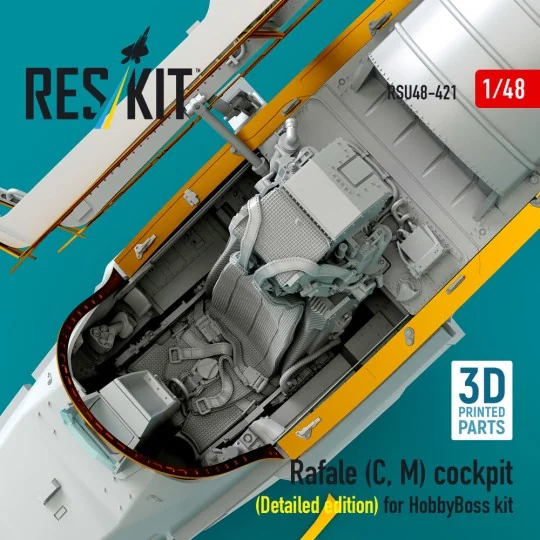 Rafale (C, M) cockpit (Detailed edition) for HobbyBoss kit (3D prin...