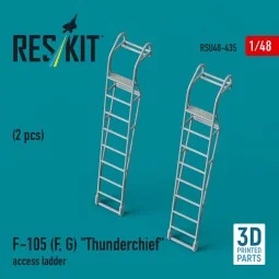 F-105 (F, G) Thunderchief access ladders (2 pcs) (3D Printed), 1/48...