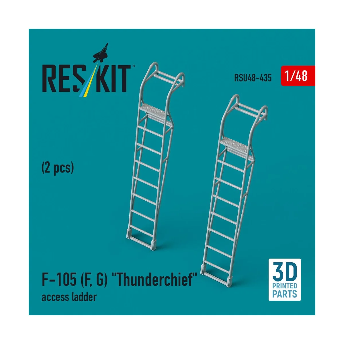 F-105 (F, G) Thunderchief access ladders (2 pcs) (3D Printed), 1/48... F-105 (F, G) Thunderchief access ladders (2 pcs) (3D Printed), 1/48...