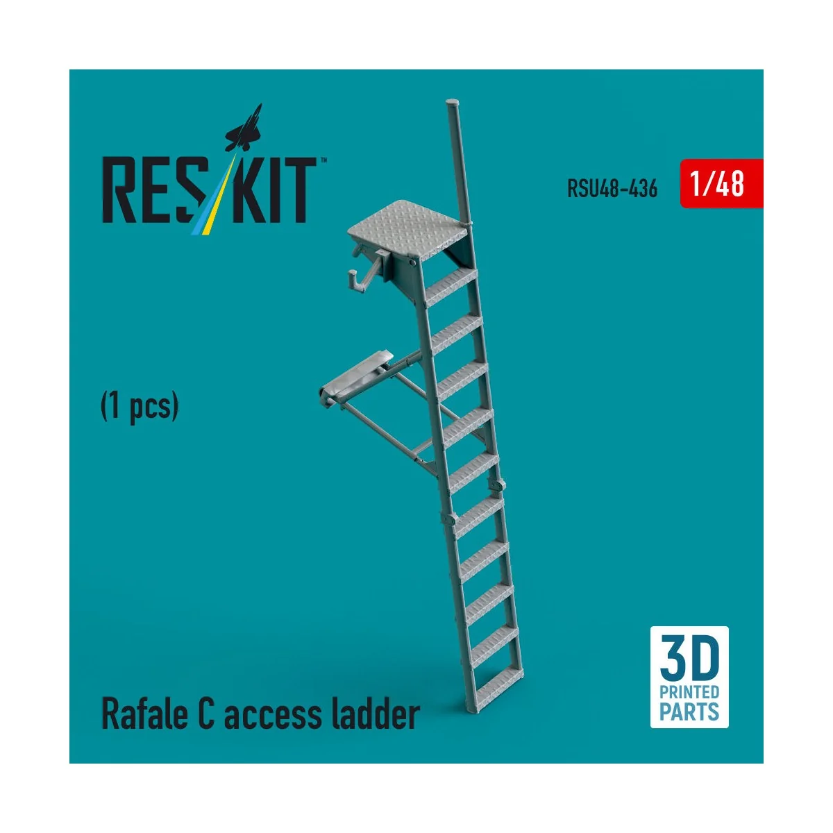 Rafale C access ladder (3D Printed) - ResKit Models RSU48-0436