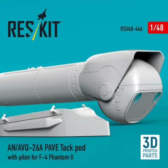 AN/AVQ-26A PAVE Tack pod with pilon for F-4 Phantom II (3D Printed)...