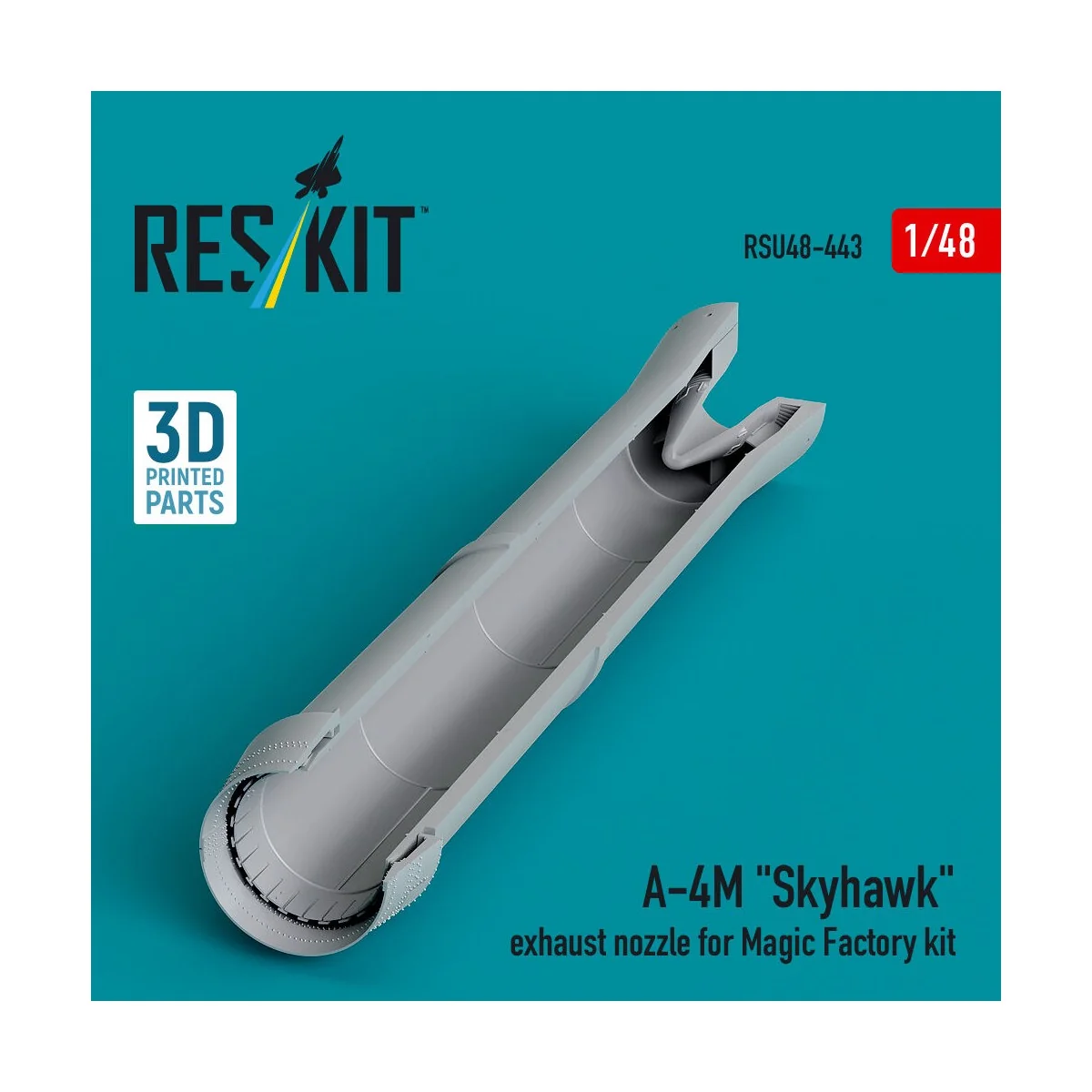A-4M Skyhawk exhaust nozzle for Magic Factory kit (3D Printed), 1/4... A-4M Skyhawk exhaust nozzle for Magic Factory kit (3D Printed), 1/4...