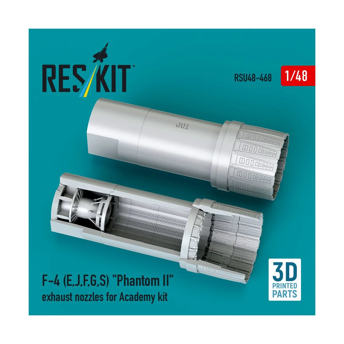 F-4 (E, J, F, G, S) Phantom II exhaust nozzles for Academy kit (3D ...