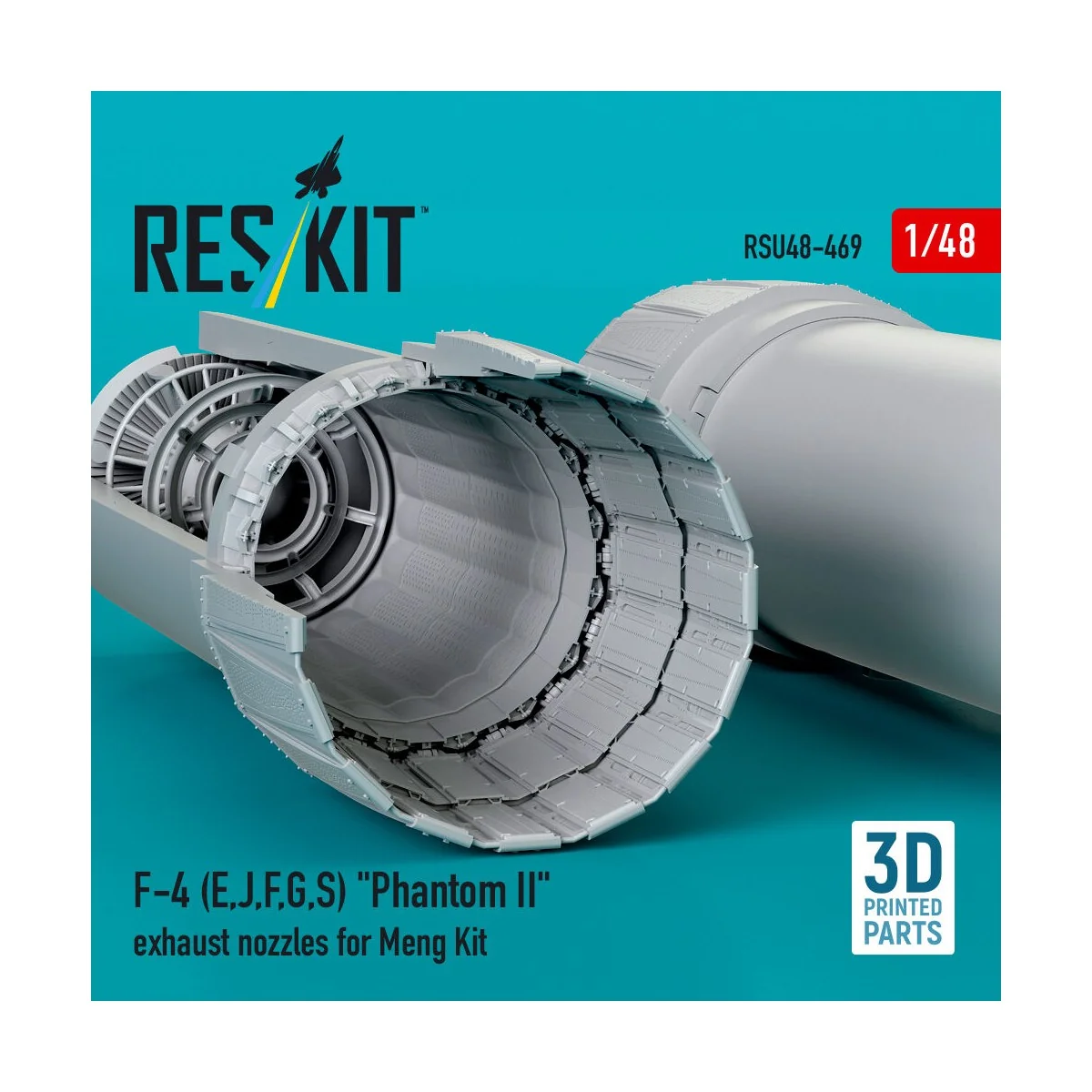 F-4 (E, J, F, G, S) Phantom II exhaust nozzles for Meng kit (3D Pri...