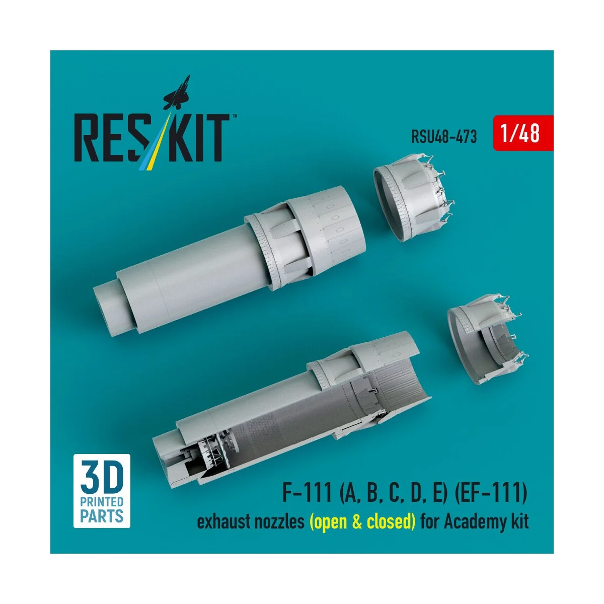 F-111 (A, B, C, D, E) (EF-111) exhaust nozzles (open & closed) for ...