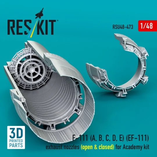 F-111 (A, B, C, D, E) (EF-111) exhaust nozzles (open & closed) for ...