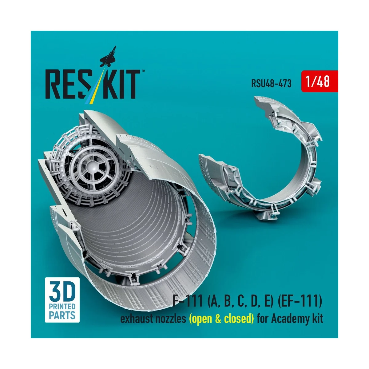 F-111 (A, B, C, D, E) (EF-111) exhaust nozzles (open & closed) for ...