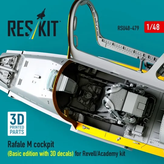 Rafale M cockpit (Basic edition with 3D decals) for Revell/Academy ...