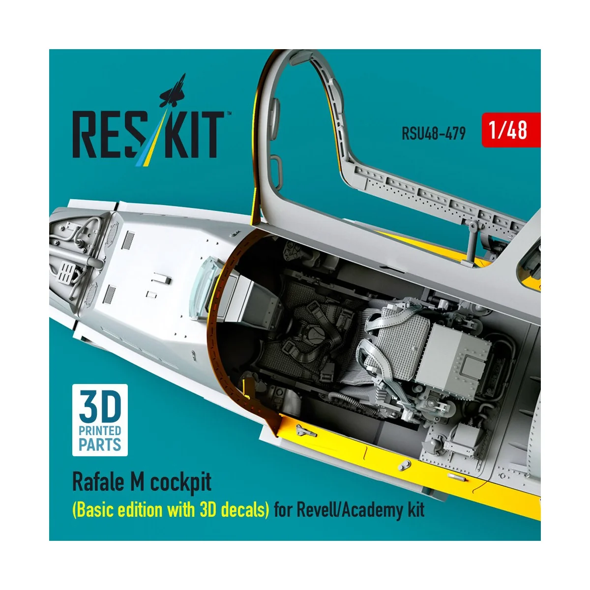 Rafale M cockpit (Basic edition with 3D decals) for Revell/Academy ...