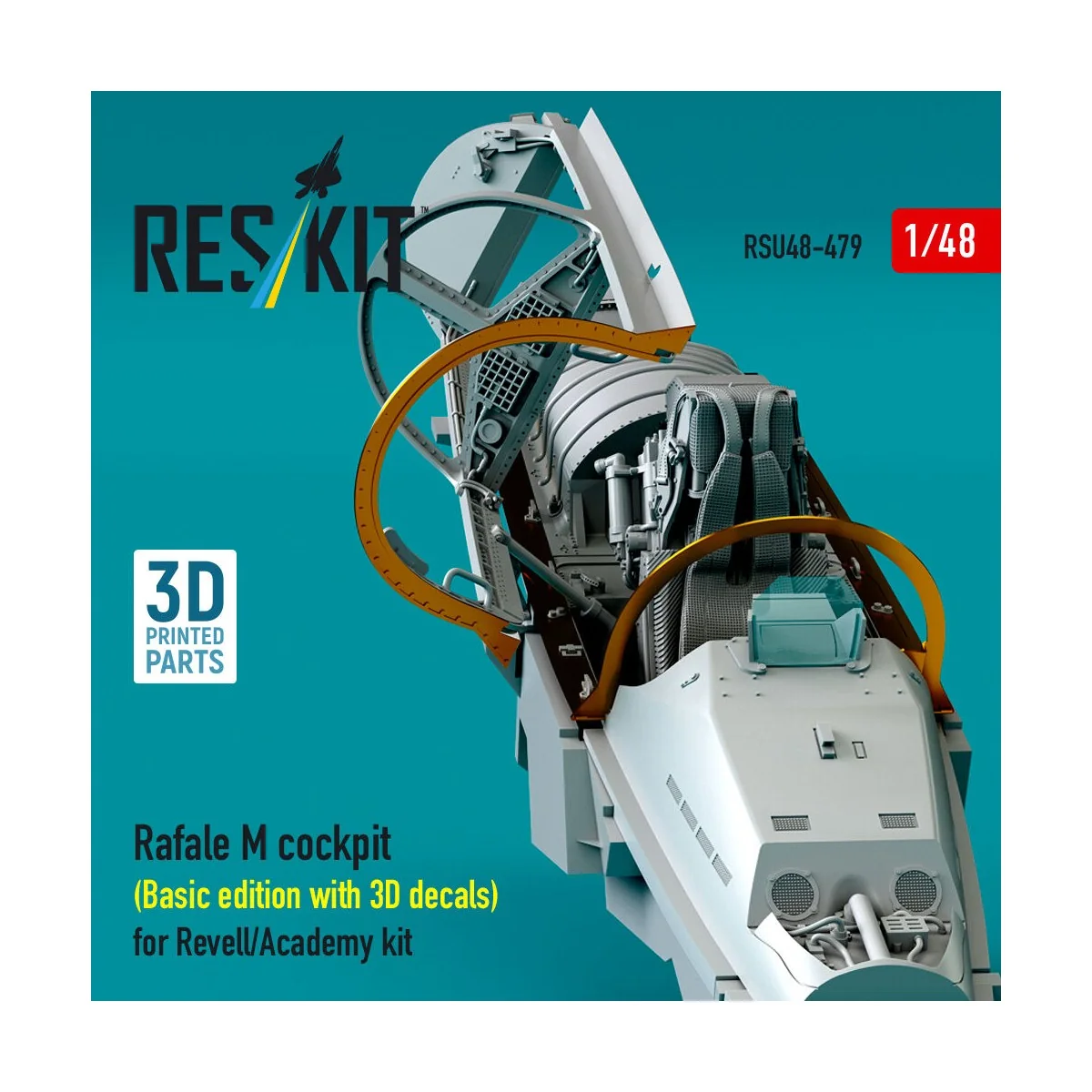Rafale M cockpit (Basic edition with 3D decals) for Revell/Academy ...