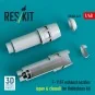 F-111F exhaust nozzles (open & closed) for Hobbyboss kit (3D Printe...