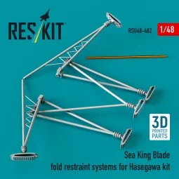 Sea King blade fold restraint systems for Hasegawa kit (3D Printed)...