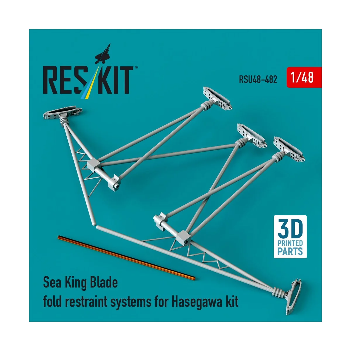Sea King blade fold restraint systems for Hasegawa kit (3D Printed)...