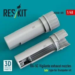 RA-5C Vigilante exhaust nozzles late type for Trumpeter kit (3D Pri...