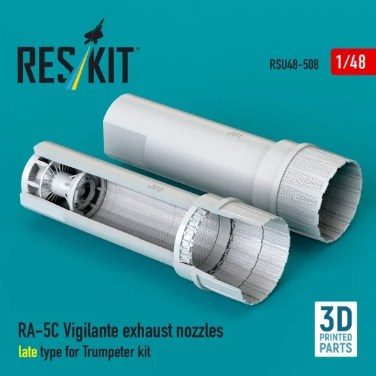 RA-5C Vigilante exhaust nozzles late type for Trumpeter kit (3D Pri...