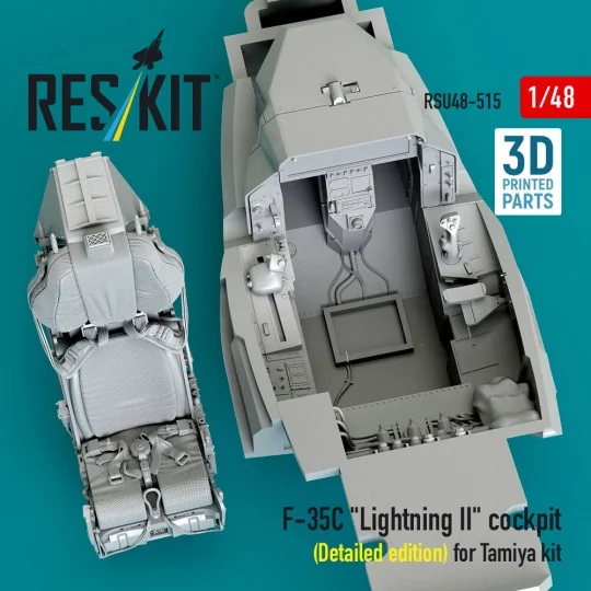 F-35C Lightning II cockpit (Detailed edition) for Tamiya kit (3D Pr... F-35C Lightning II cockpit (Detailed edition) for Tamiya kit (3D Pr...