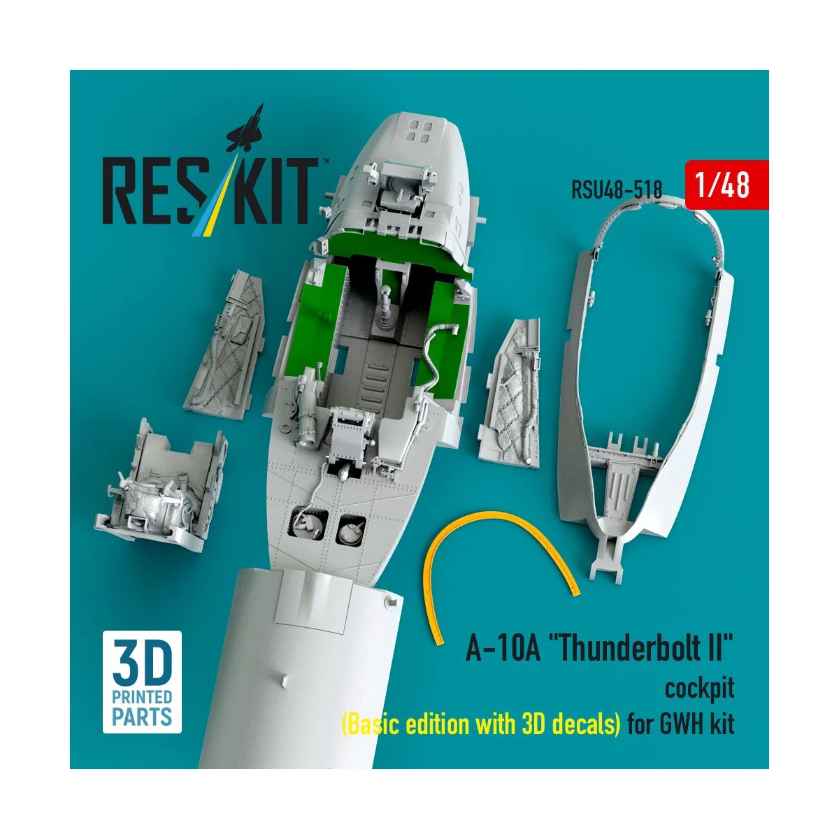 A-10A Thunderbolt II cockpit (Basic edition with 3D decals) for GWH...