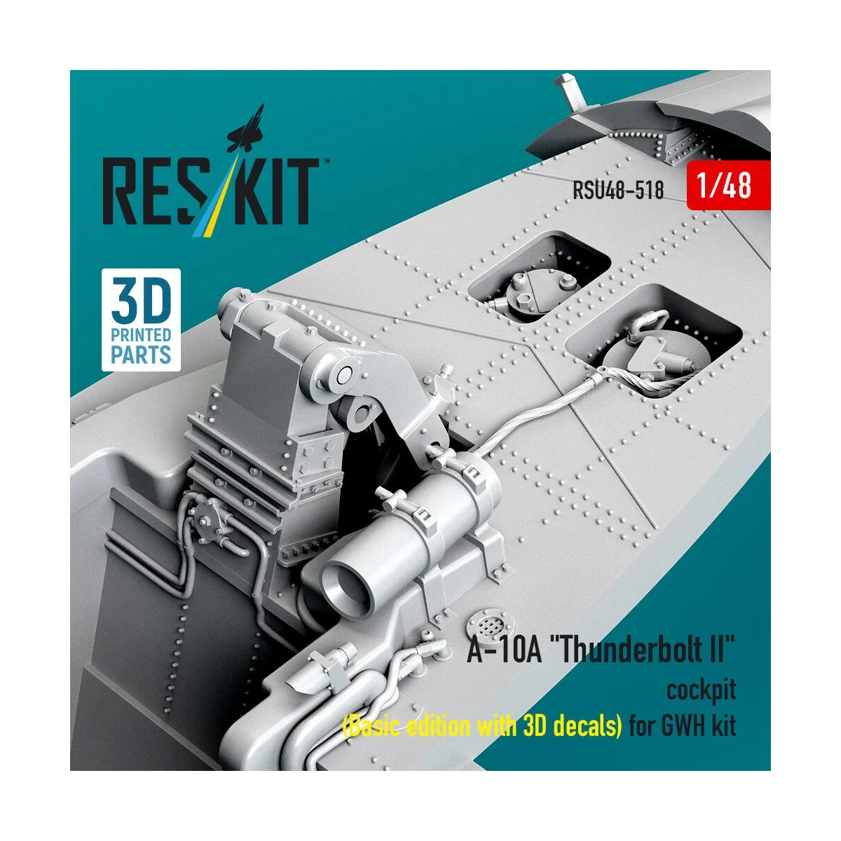 A-10A Thunderbolt II cockpit (Basic edition with 3D decals) for GWH...