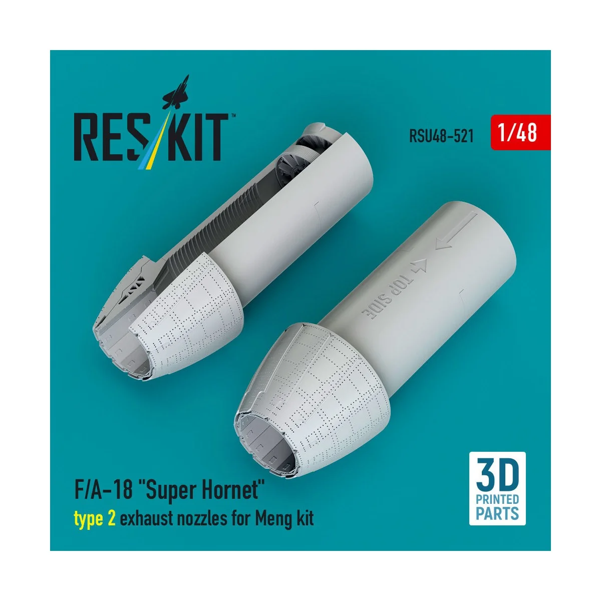 F/A-18 Super Hornet type 2 exhaust nozzles for Meng kit (3D Printed... F/A-18 Super Hornet type 2 exhaust nozzles for Meng kit (3D Printed...