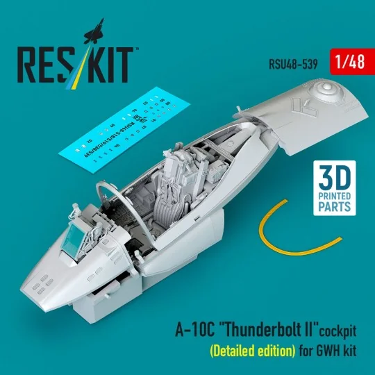 A-10C Thunderbolt II cockpit (Detailed edition) for GWH kit (3D Pri...