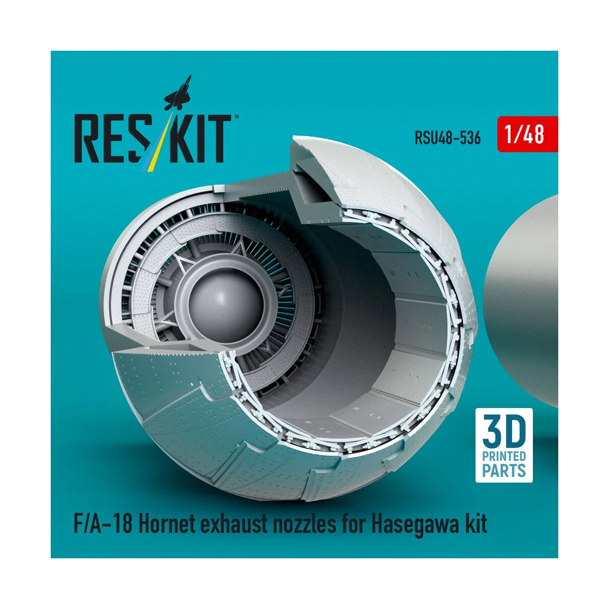 F/A-18 Hornet exhaust nozzles for Hasegawa kit (3D Printed) - ResKi...