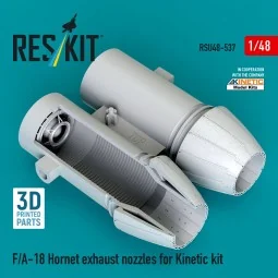 F/A-18 Hornet exhaust nozzles for Kinetic kit (3D Printed) - ResKit...