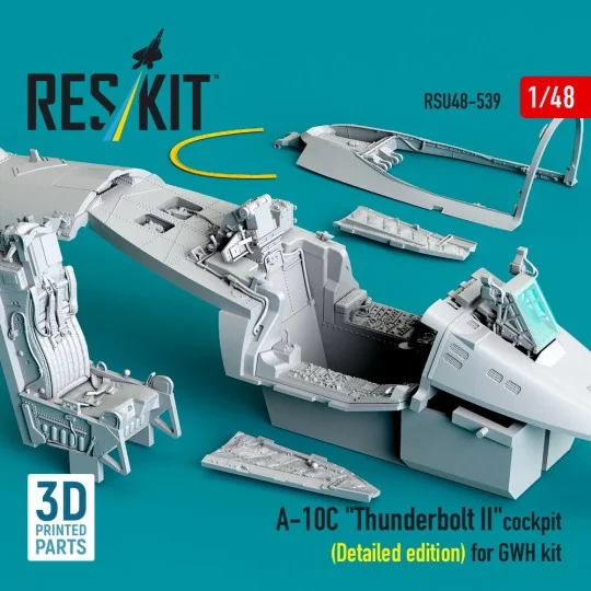 A-10C Thunderbolt II cockpit (Detailed edition) for GWH kit (3D Pri...