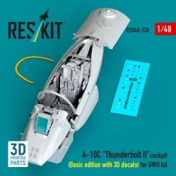 A-10C Thunderbolt II cockpit (Basic edition with 3D decals) for GWH...