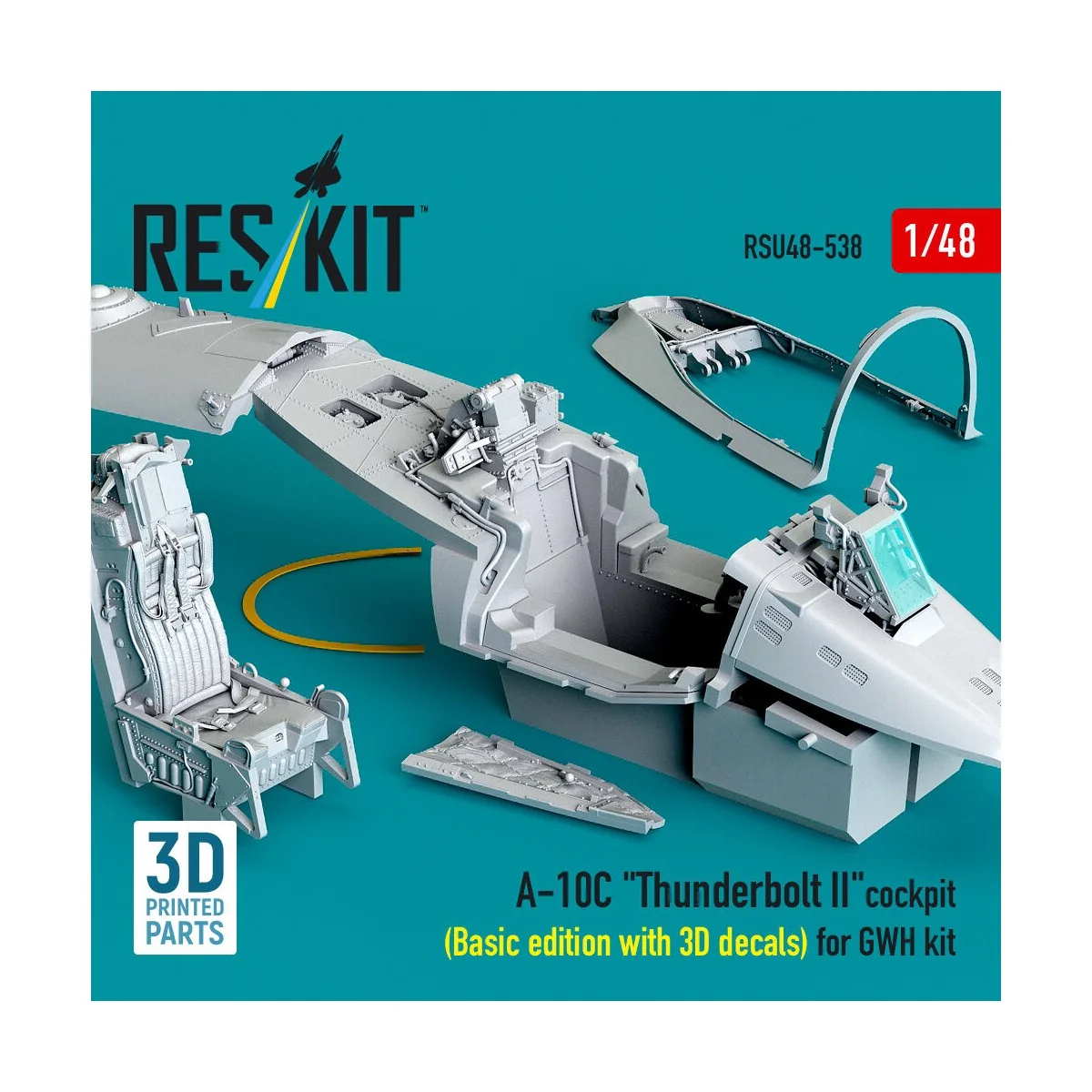 A-10C Thunderbolt II cockpit (Basic edition with 3D decals) for GWH...