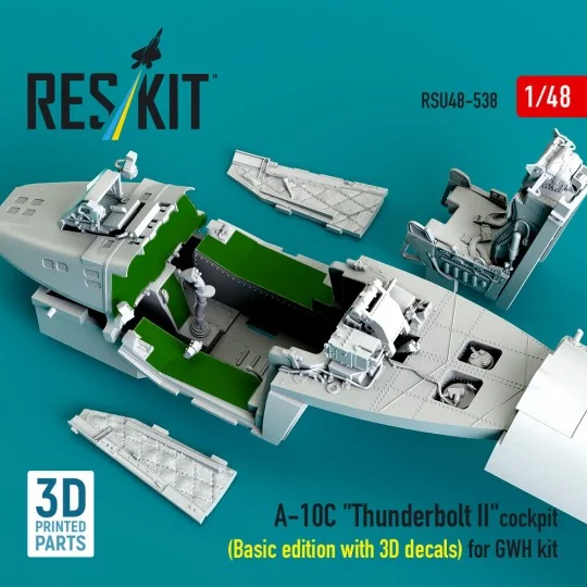 A-10C Thunderbolt II cockpit (Basic edition with 3D decals) for GWH...
