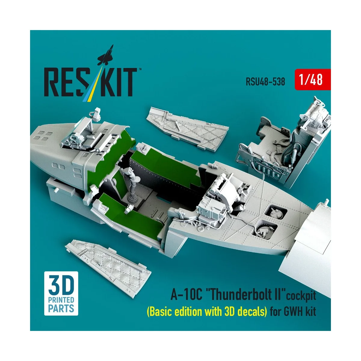 A-10C Thunderbolt II cockpit (Basic edition with 3D decals) for GWH...