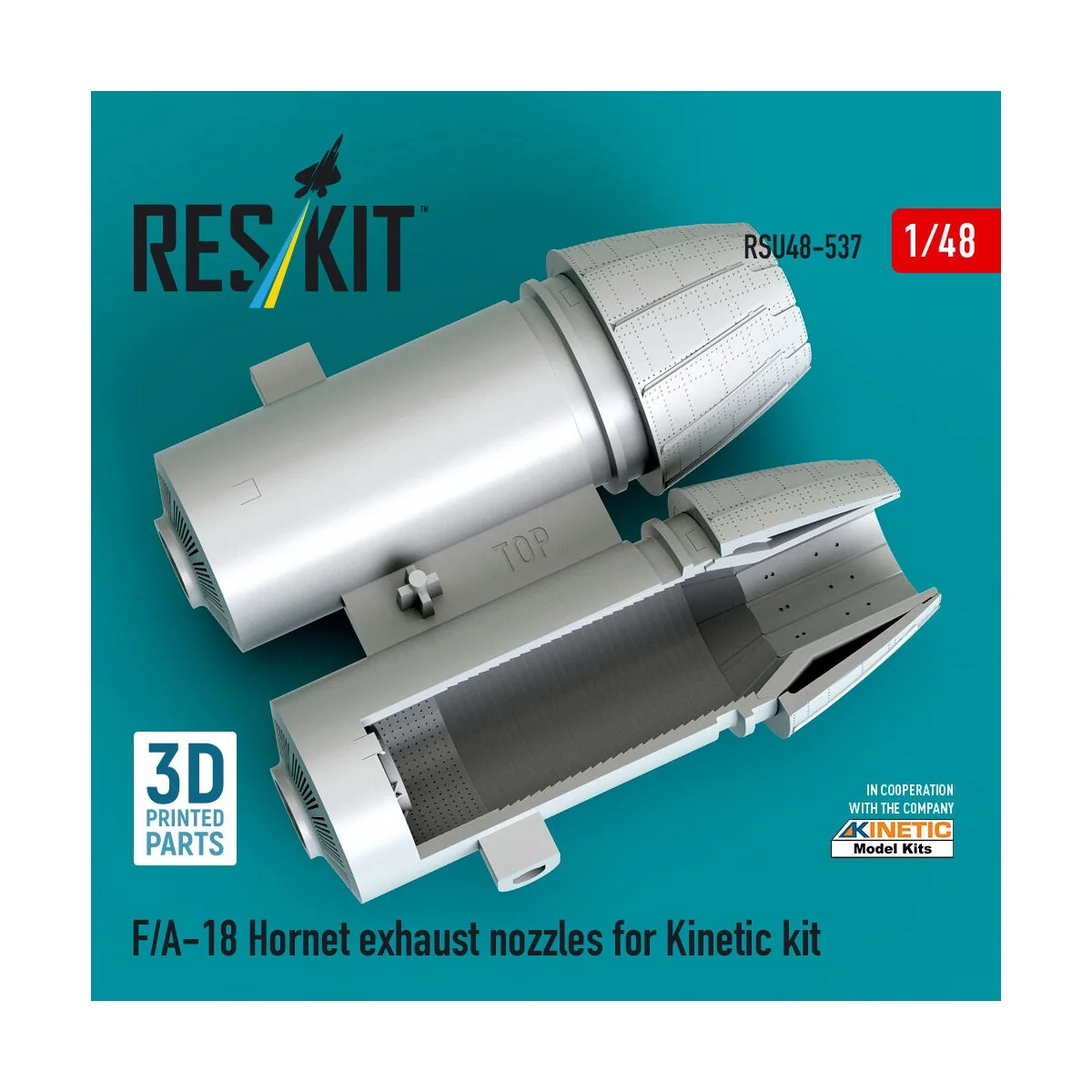 F/A-18 Hornet exhaust nozzles for Kinetic kit (3D Printed) - ResKit...