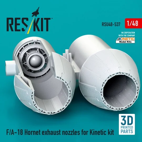 F/A-18 Hornet exhaust nozzles for Kinetic kit (3D Printed), 1/48 - ...