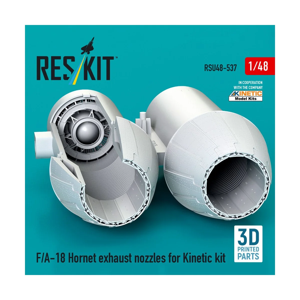 F/A-18 Hornet exhaust nozzles for Kinetic kit (3D Printed), 1/48 - ...
