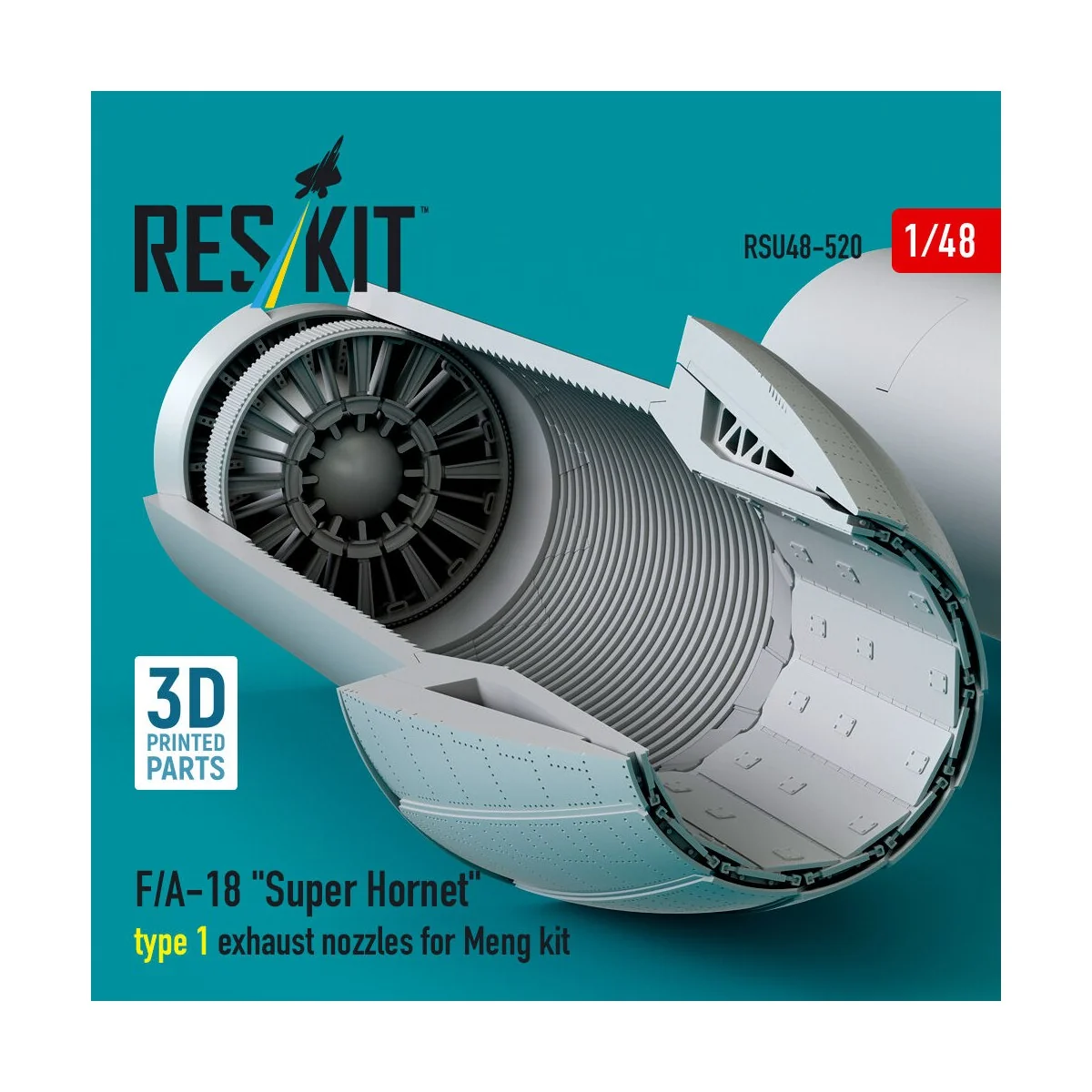 F/A-18 Super Hornet type 1 exhaust nozzles for Meng kit (3D Printed... F/A-18 Super Hornet type 1 exhaust nozzles for Meng kit (3D Printed...