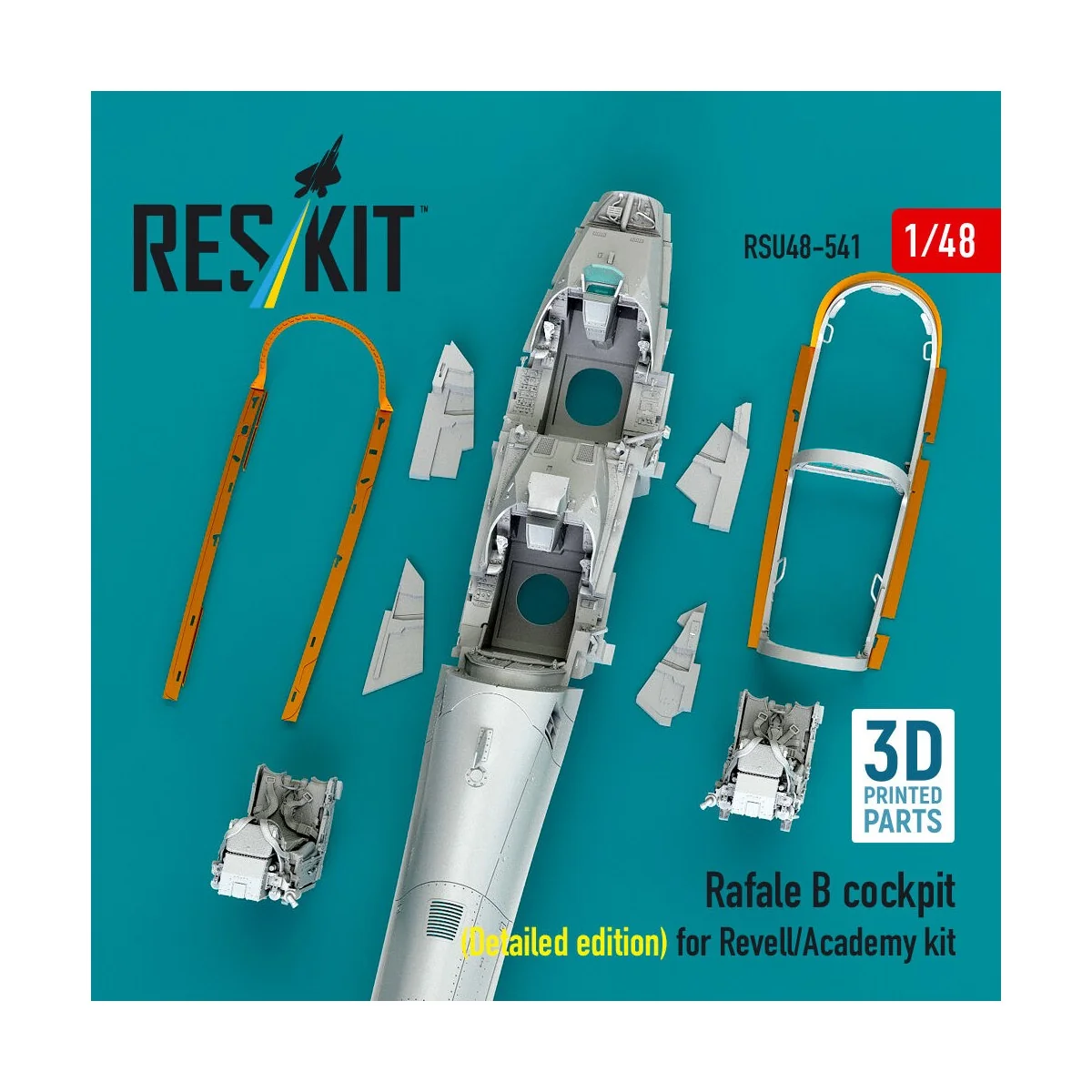 Rafale B cockpit cockpit (Detailed edition) for Revell/Academy kit ...
