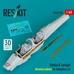 Rafale B cockpit (Detailed edition) for HobbyBoss kit (3D Printed),...