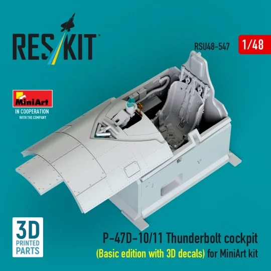 P-47D-10/11 Thunderbolt cockpit (Basic edition with 3D decals) for ...