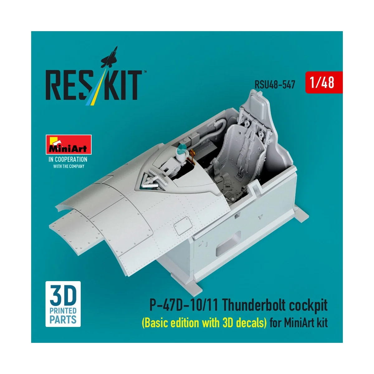 P-47D-10/11 Thunderbolt cockpit (Basic edition with 3D decals) for ...