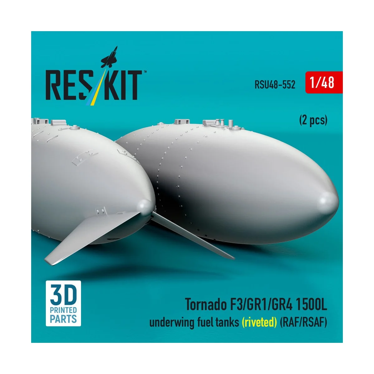 Tornado F3/GR1/GR4 1500L underwing fuel tanks (riveted) (RAF/RSAF) ...