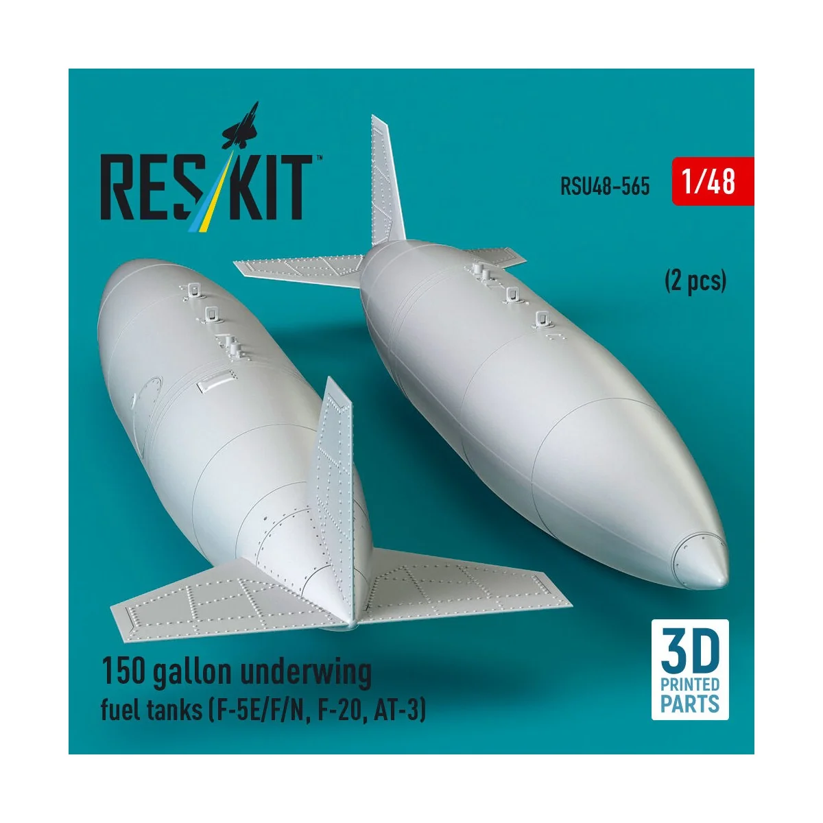 150 gallon underwing fuel tanks (2 pcs) (F-5E/F/N, F-20, AT-3) (3D ...