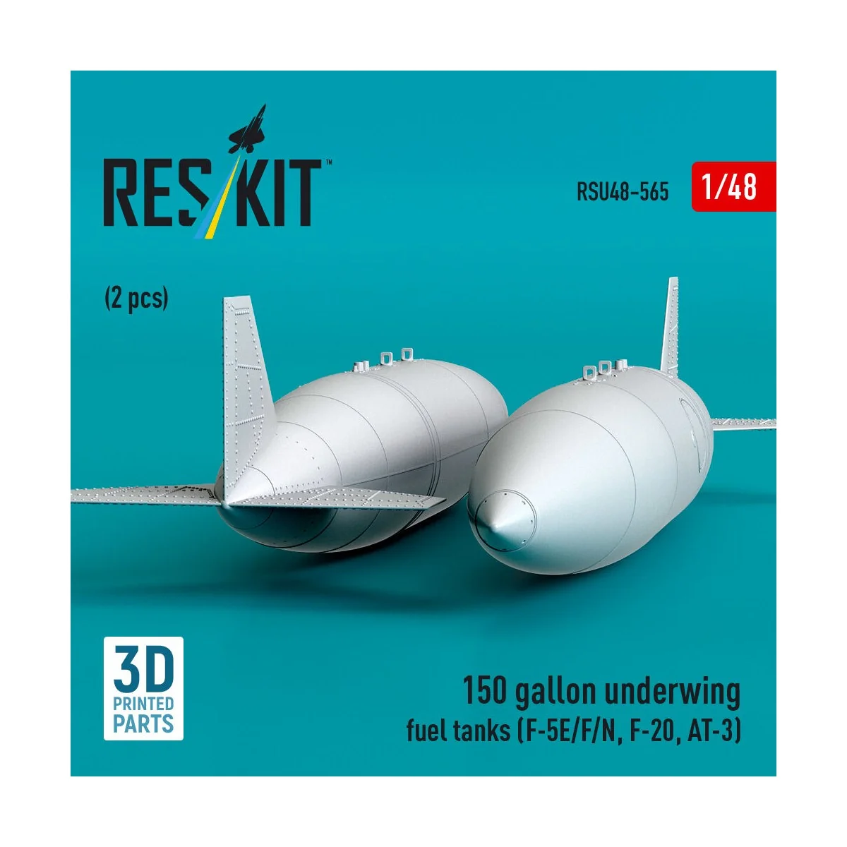 150 gallon underwing fuel tanks (2 pcs) (F-5E/F/N, F-20, AT-3) (3D ...