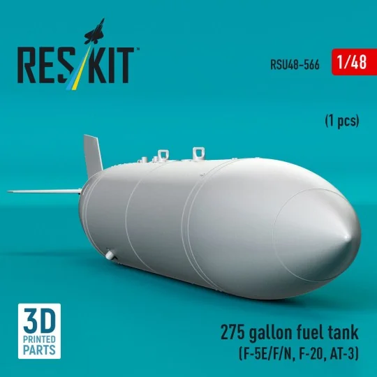 275 gallon fuel tank (F-5E/F/N, F-20, AT-3) (1 pcs) (3D Printed), 1...