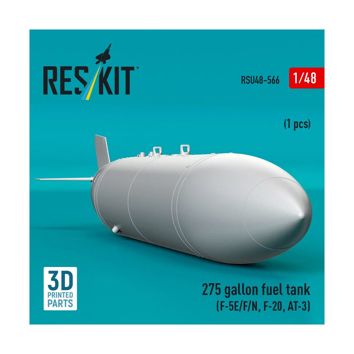 275 gallon fuel tank (F-5E/F/N, F-20, AT-3) (1 pcs) (3D Printed), 1...