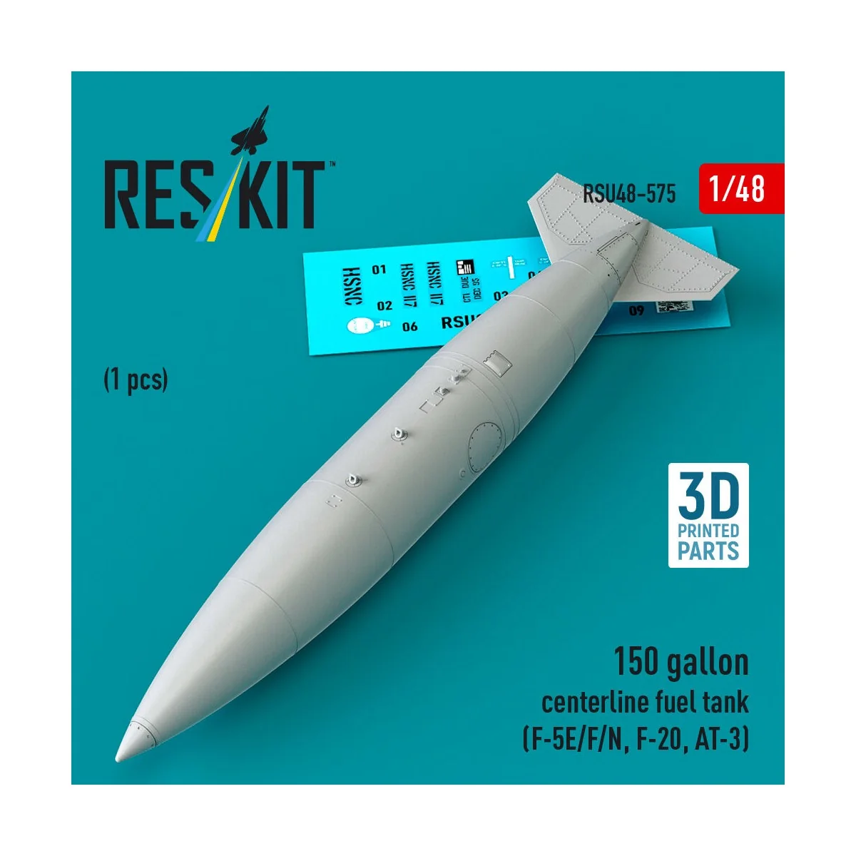 150 gallon centerline fuel tank (F-5E/F/N, F-20, AT-3) (1 pcs) (3D ...