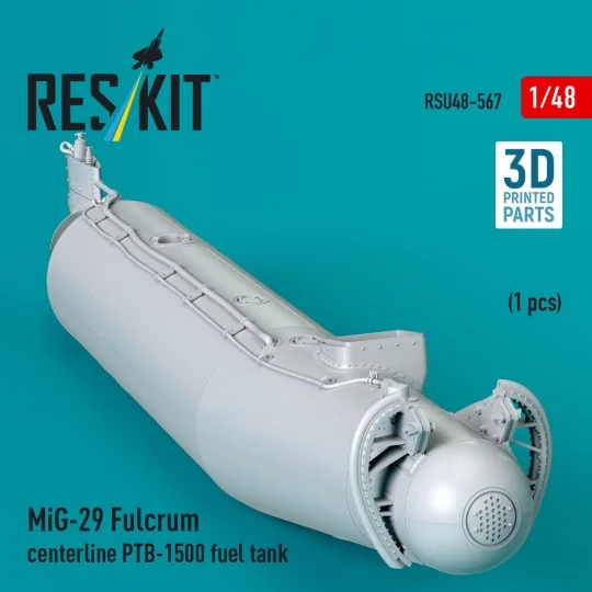 MiG-29 Fulcrum centerline PTB-1500 fuel tank (1 pcs) (3D Printed) -...